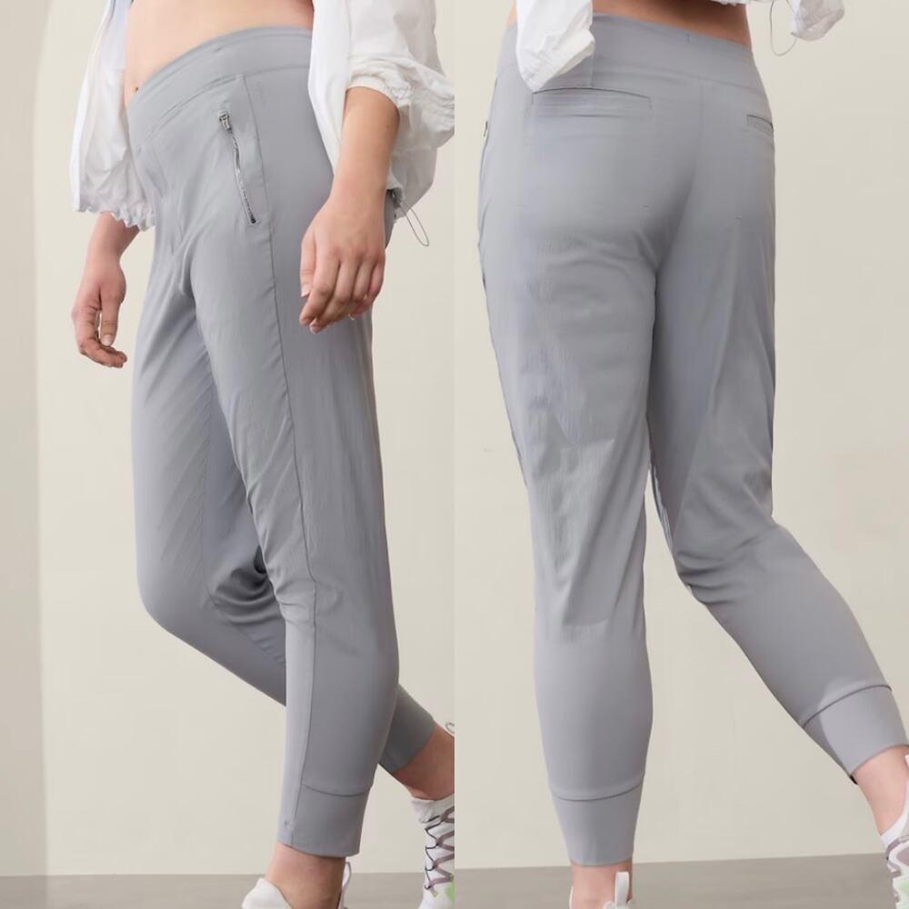 Athleta Trekkie North High Rise Jogger In Storm Cloud Gray Lightweight Size 20